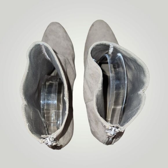 Old Navy Size 9 Faux Suede Side Zippers 2in Heel Western Ankle Boots - Picture 8 of 11